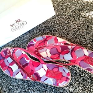 *SOLD* Coach sequin sandals
